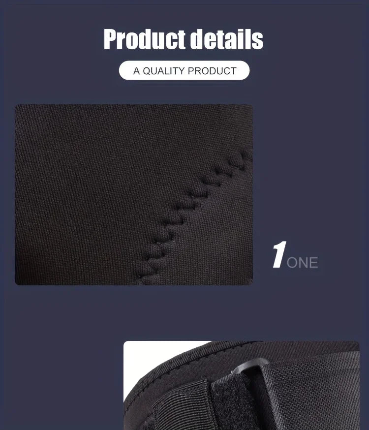 Adjustable Knee Brace with Side Stabilizers & Gel Pads for Joint Support