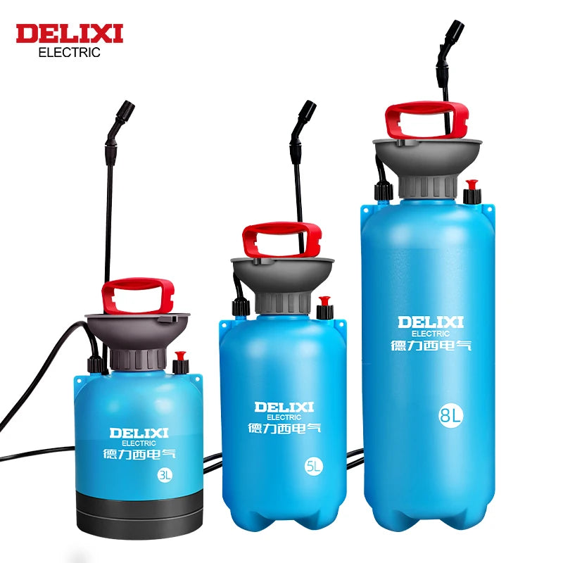 Opryskiwacz ogrodowy delixi electric 3/5/8l – wielofunkcyjny ciśnieniowy do trawnika i ogrodu