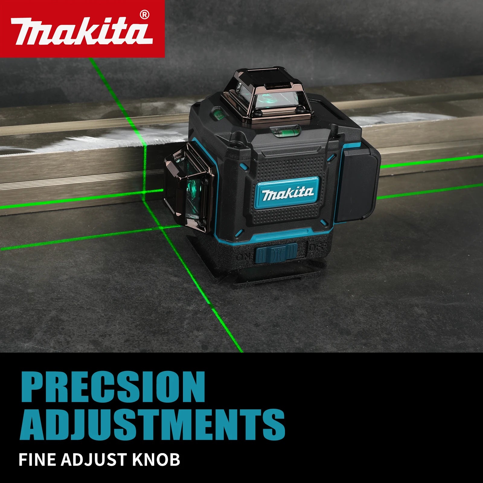 2026 Makita X4 16-Line 4D Outdoor Laser Level - Precision Grading & Layout