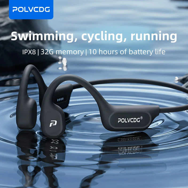 Słuchawki kostne polvcdg x9 - 32gb ipx8 wodoodporne