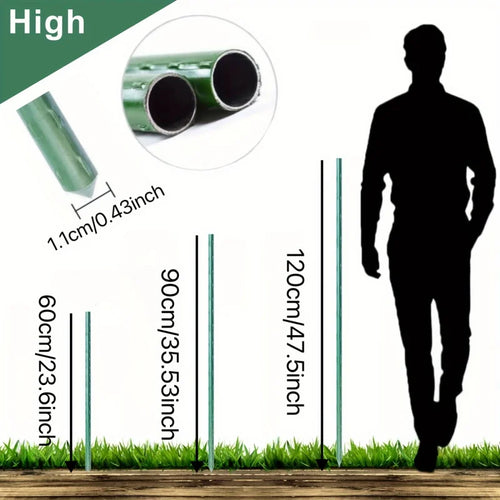 Wytrzymałe wielofunkcyjne tyczki ogrodowe 20 sztuk dla warzyw, pnączy i winorośli