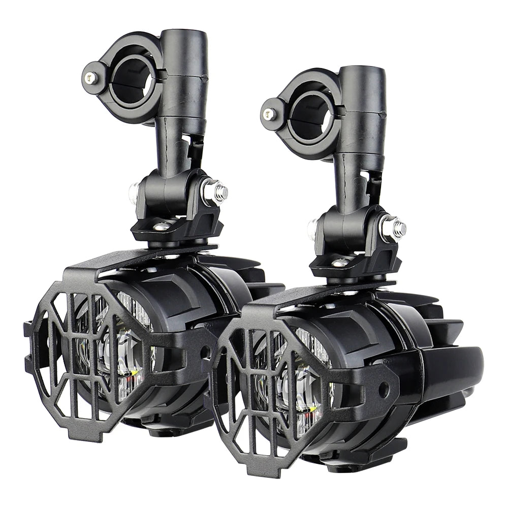 Wysokowydajne pomocnicze lampy przeciwmgielne led do motocykli bmw r1200gs, f800gs, k1600 i uniwersalnych | 40w 6000k
