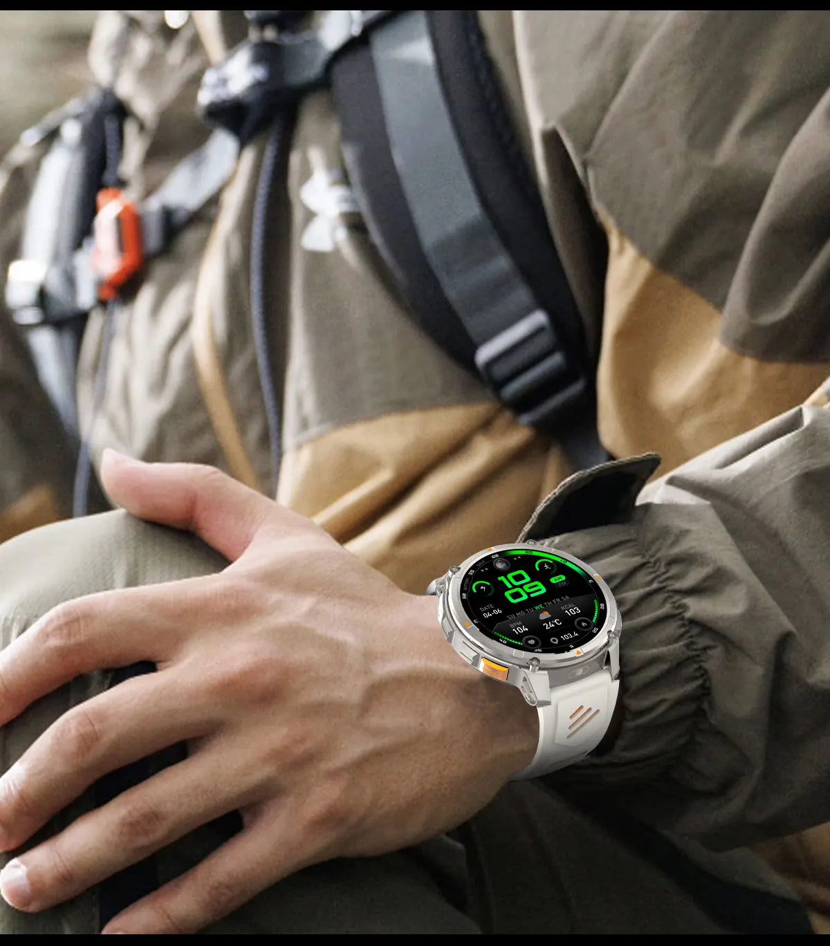 T-rex3 pro smartwatch | bateria 1100mah, gps, wodoodporny 5atm, wojskowy standard