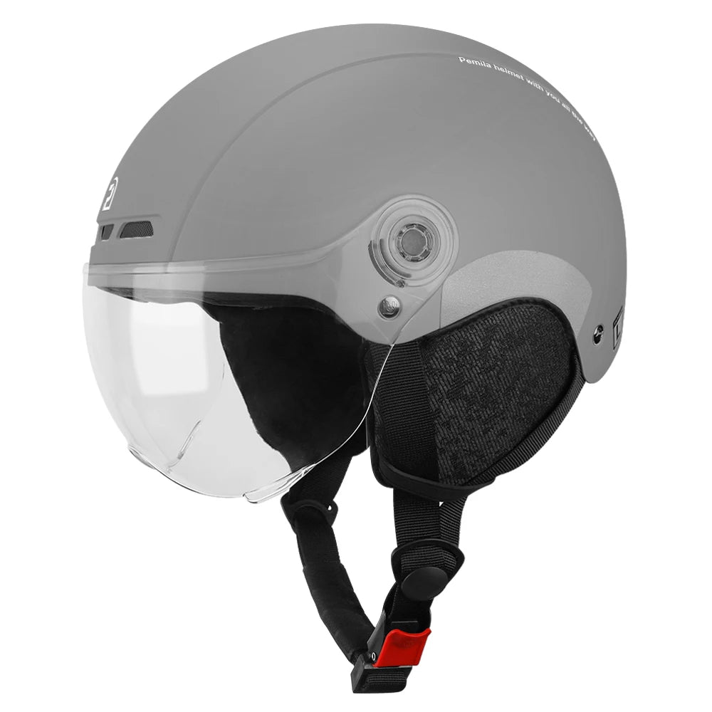 Kask rowerowy pemila z goglami, ochroną uszu i odblaskami - dla dorosłych mtb szosa e-bike