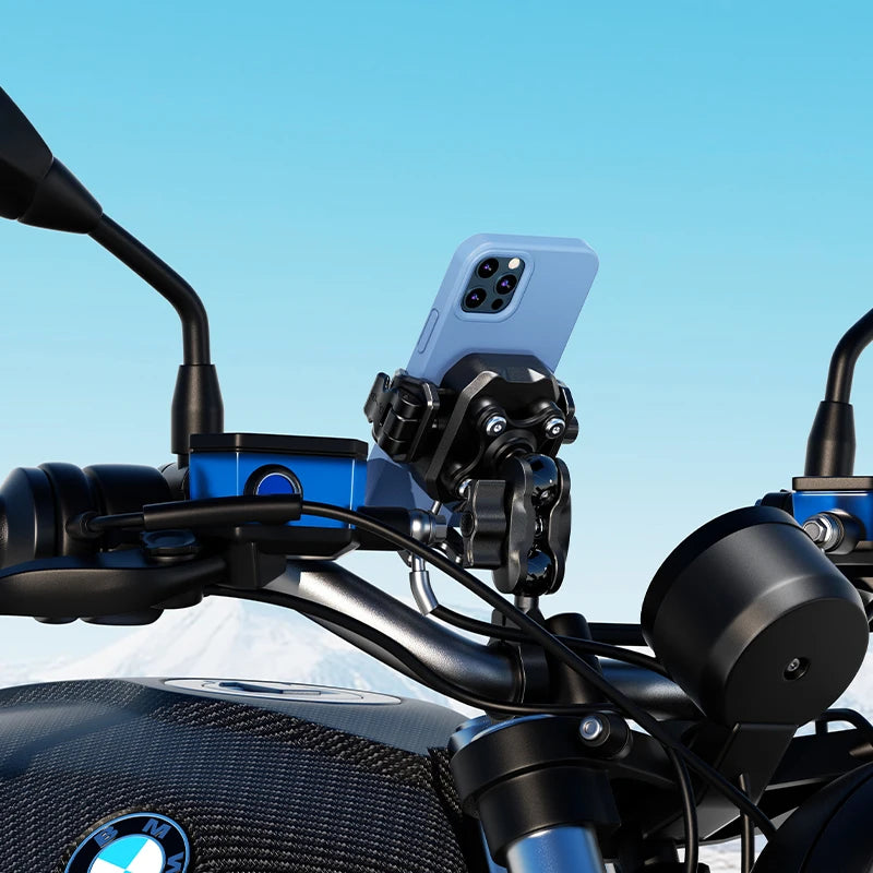Uchwyt motocyklowy na telefon apex rush – ładowarka bezprzewodowa 15w i usb-c 36w