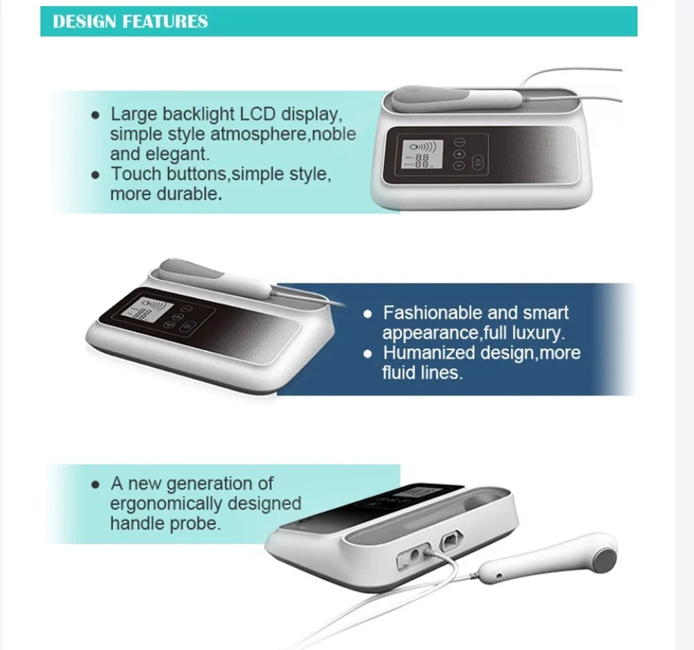 Ultrasonic Therapy Machine for Pain Relief | 1MHz Ultrasound Device