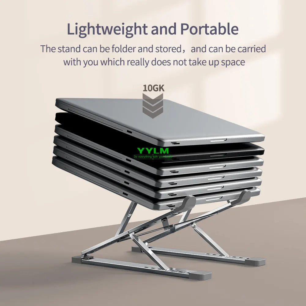 Yylmone yylm n8 aluminiowy stojak na laptopa – ergonomiczny, przenośny, regulowany