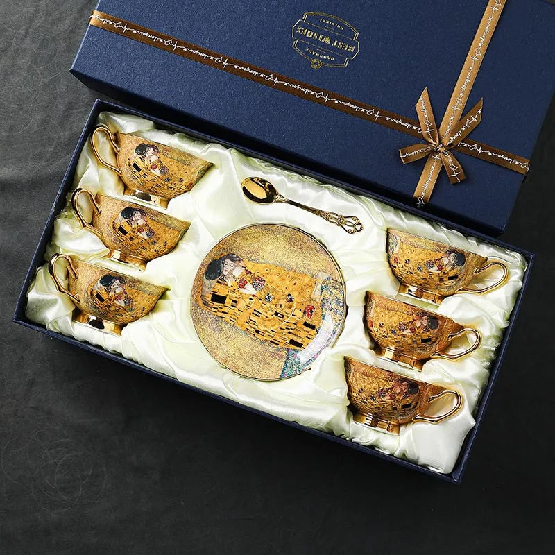 Vabena Luxury European Bone China Coffee & Tea Set - Elegant Tableware