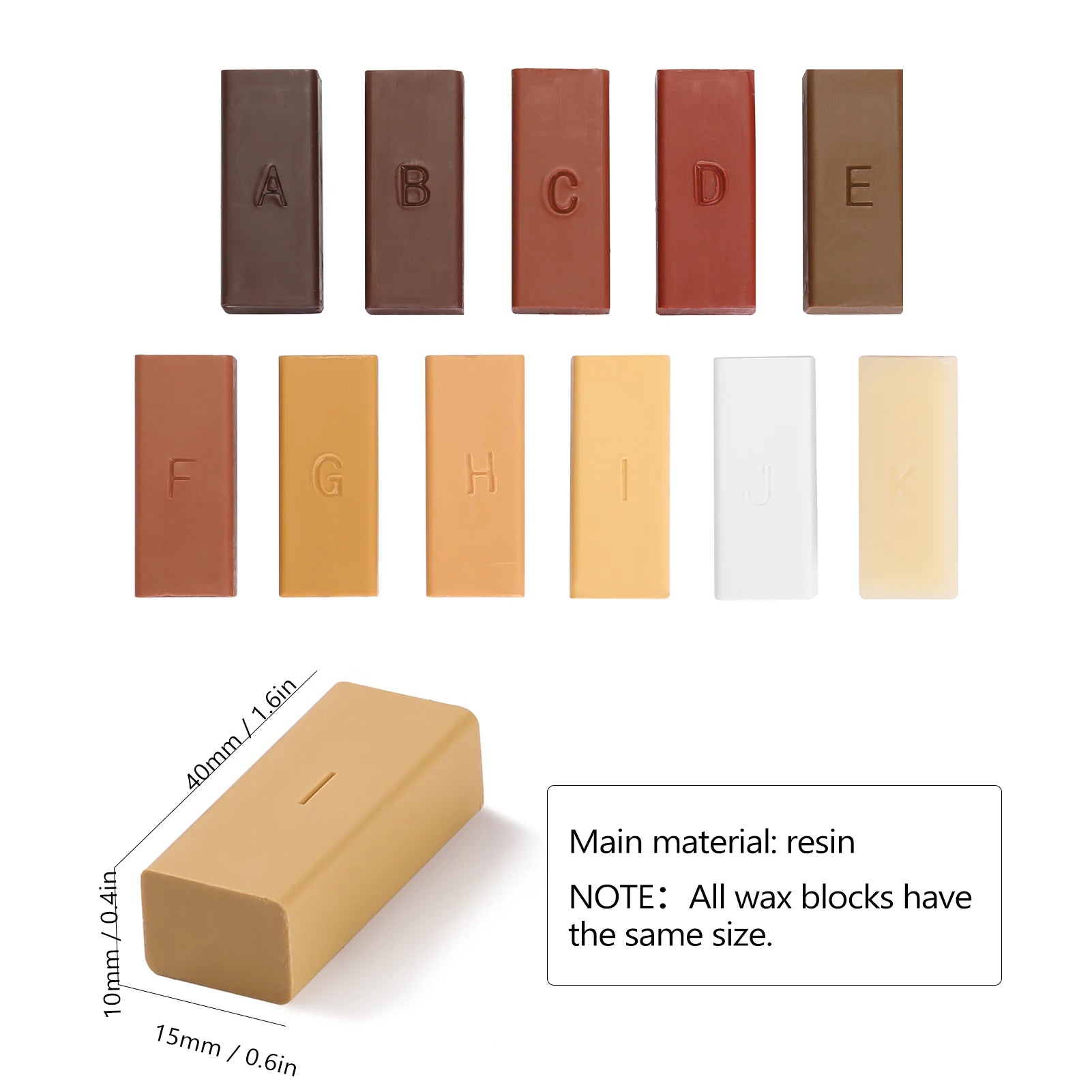 Laminate & Worktop Repair Kit - Wax System for Floors, Chips, Scratches