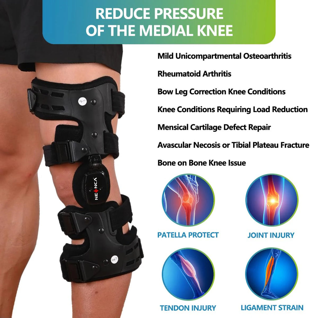 NEENCA OA Unloader Knee Brace - Osteoarthritis Pain Relief & Support