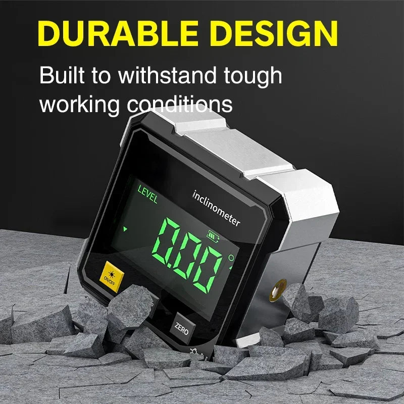 Digital Inclinometer with Dual Magnets & Laser Levels