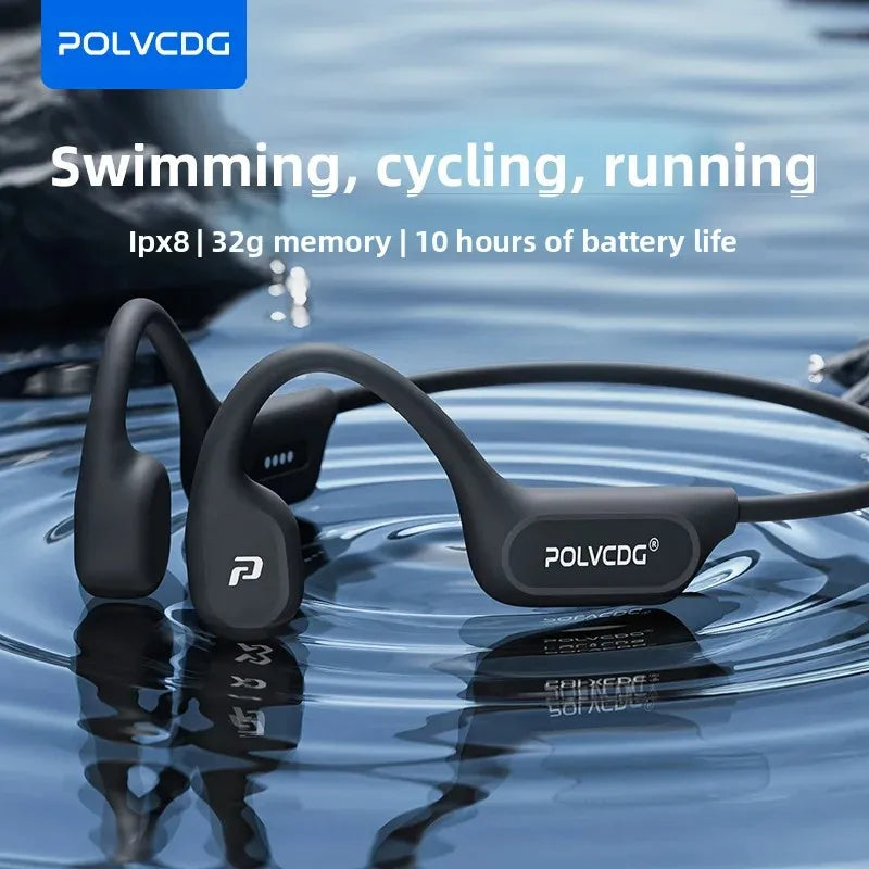 Słuchawki kostne polvcdg x9 - 32gb ipx8 wodoodporne