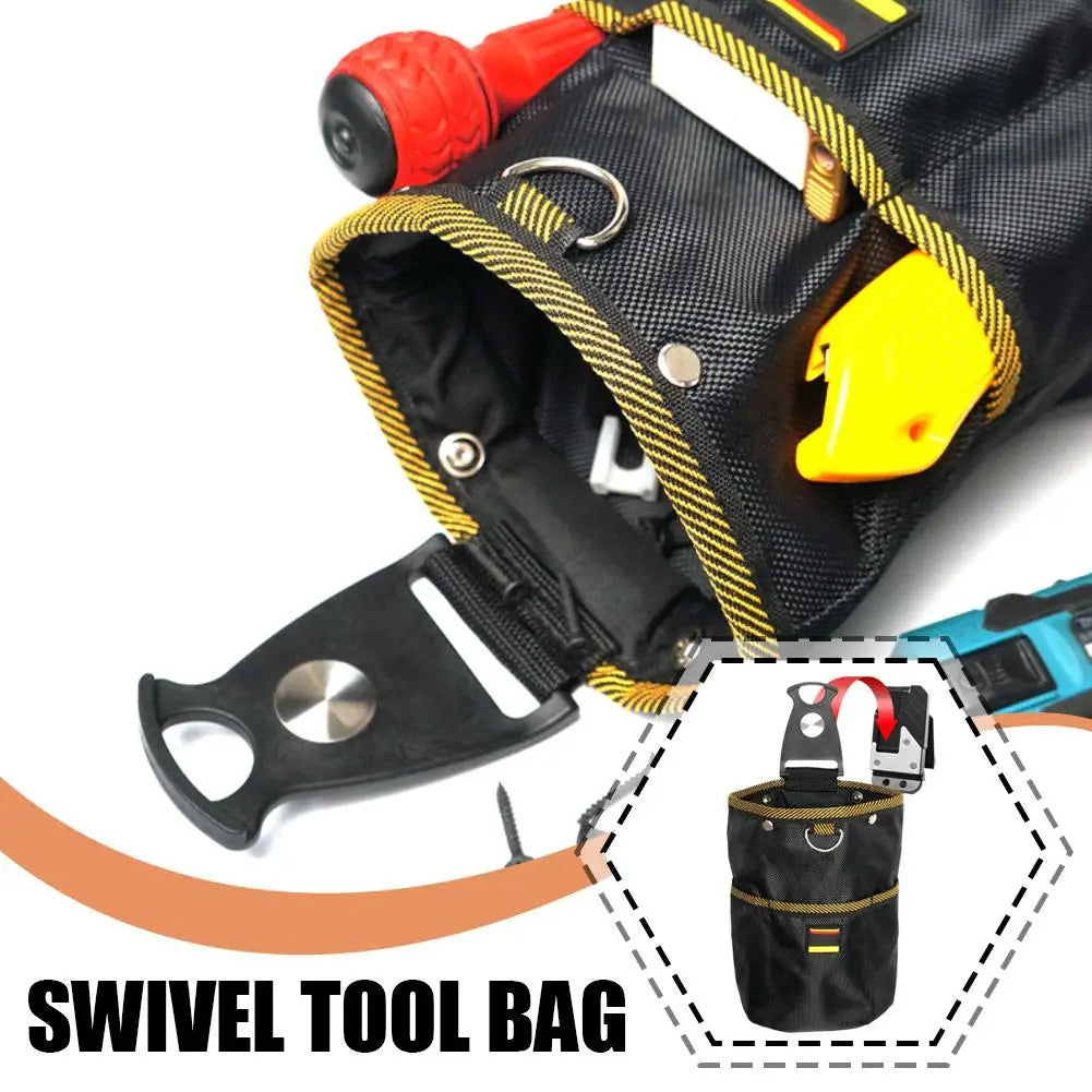 Vabena Oxford Cloth Rotatable Tool Waist Bag | Electrician Woodworking Organizer