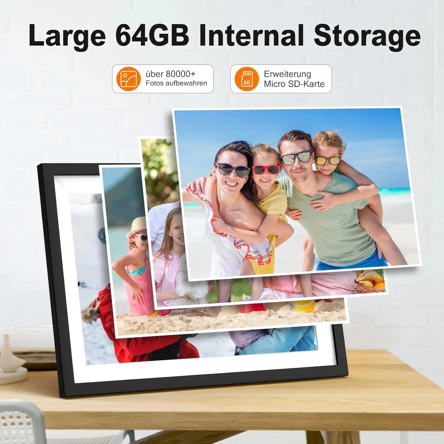 Frameo 10.1" Smart WiFi Digital Photo Frame | Touch IPS HD Display