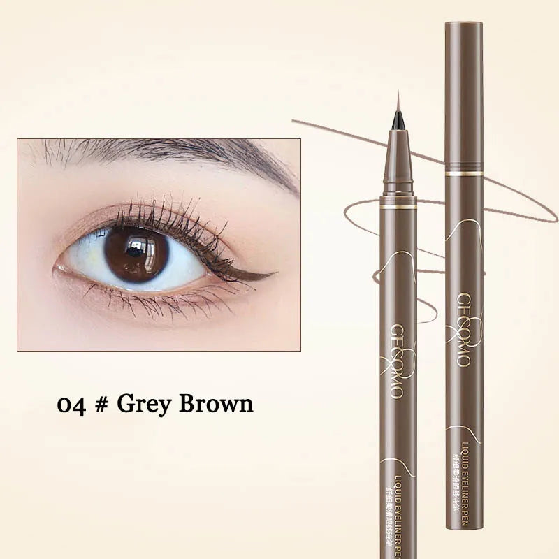 Ultracienki wodoodporny eyeliner do dolnej powieki i efektu silkworm - czarnobrązowy