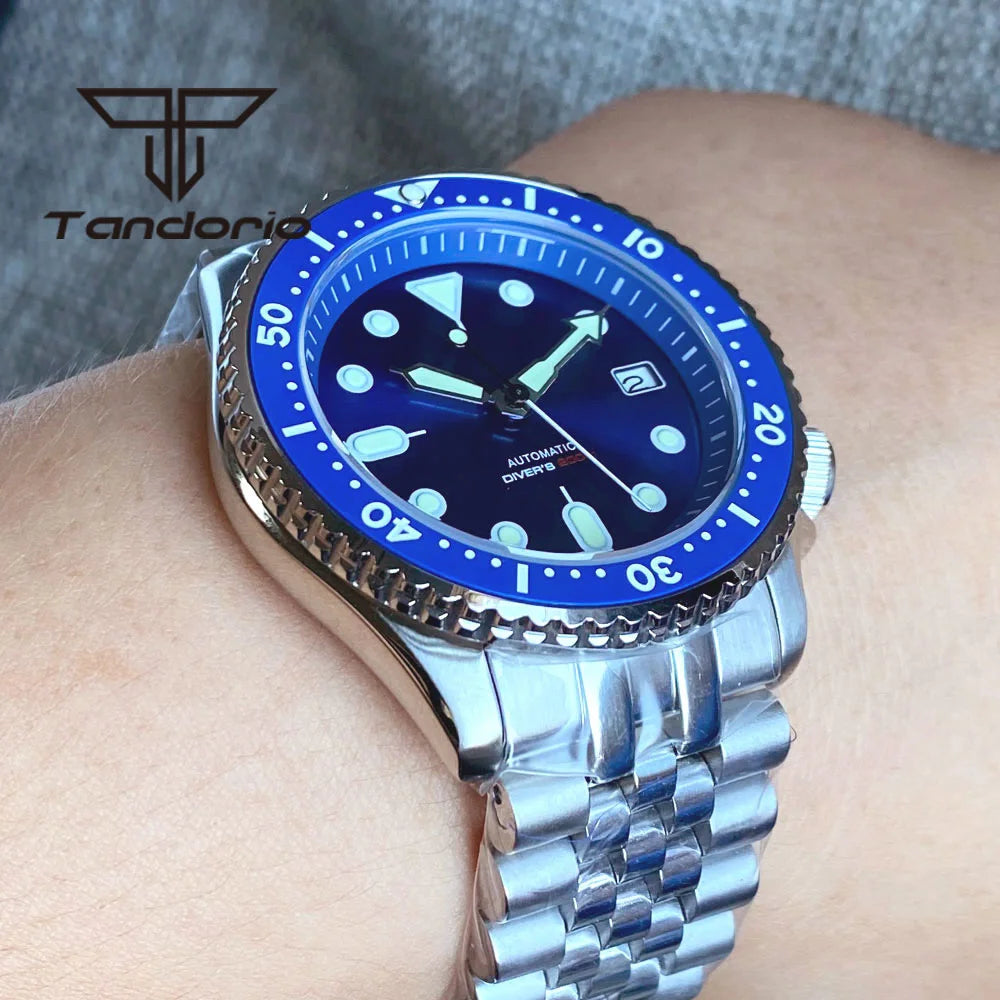 Zegarek automatyczny tandorio skx007 nh35 do nurkowania | solidny i stylowy