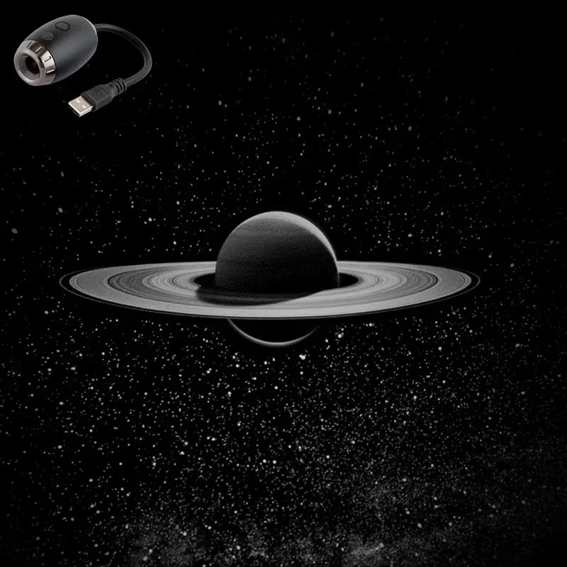 Projektor światła usb do samochodu | led oświetlenie wnętrza galaktyka saturn