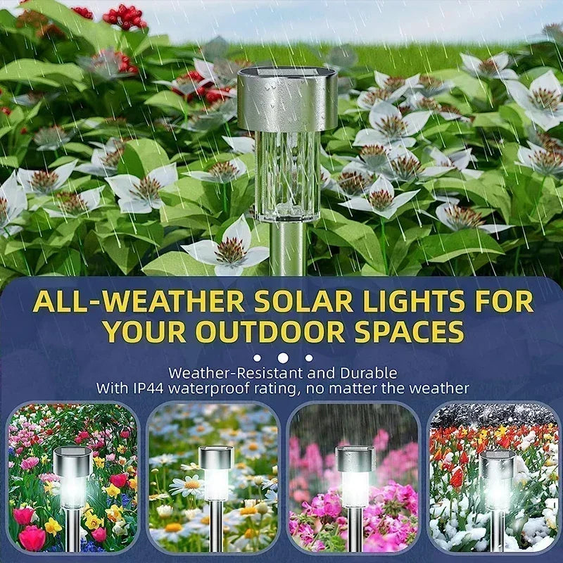 Vabena solarne lampy ogrodowe zewnętrzne - wodoodporne led na ścieżki i patio (10/20/30 szt.)