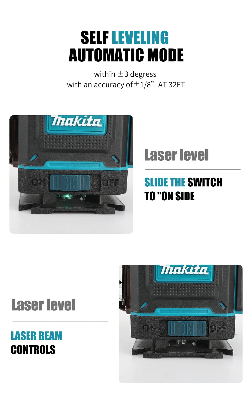 2026 Makita X4 16-Line 4D Outdoor Laser Level - Precision Grading & Layout