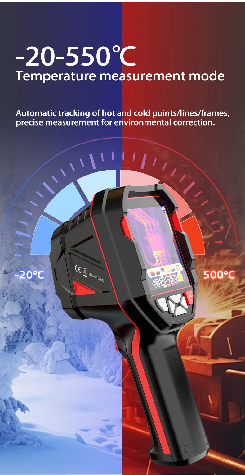 Kamera termowizyjna habotest ht821a z akumulatorem | wytrzymała, szeroki zakres