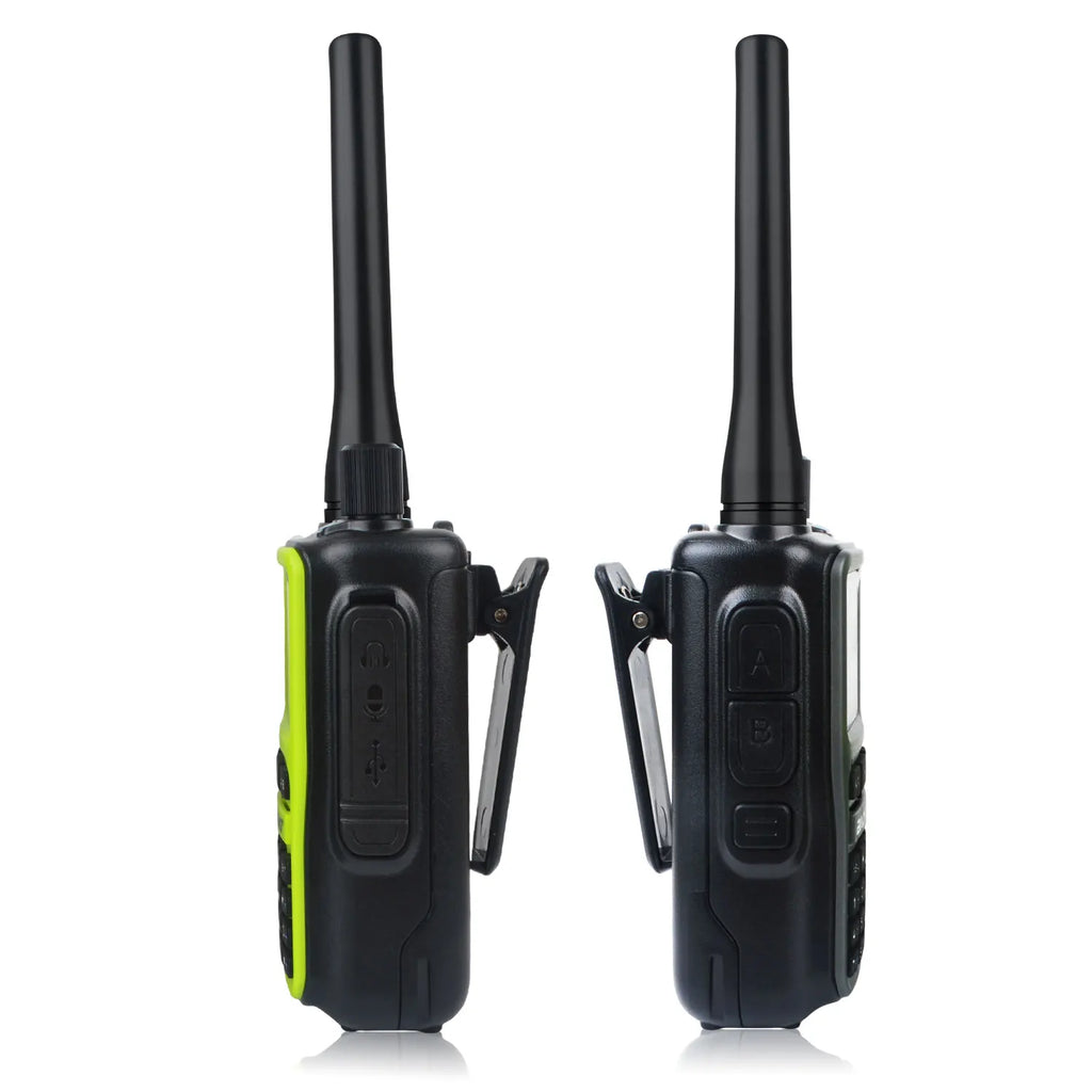 Baofeng uv-5r mini zestaw 2 sztuk dwuzakresowy radiotelefon kompaktowy 5w z odbiornikiem pasma lotniczego i ładowaniem usb-c