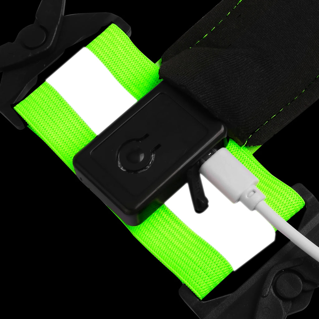 Kamizelka led do biegania | ładowana usb i odblaskowa wysoka widoczność