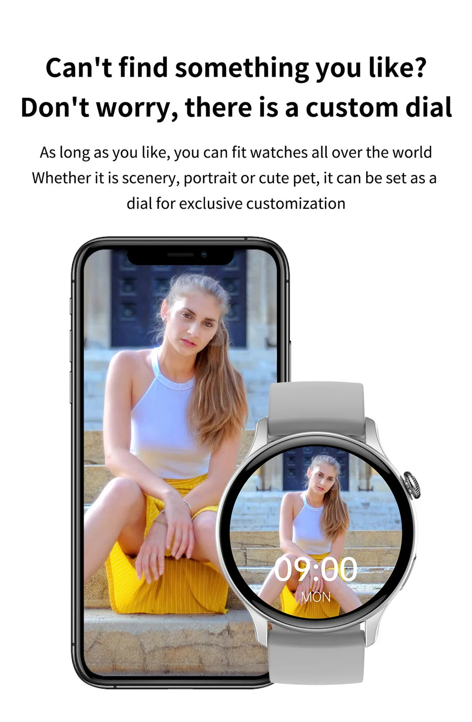 Damski elegancki smartwatch amoled z gps i rozmowami bluetooth