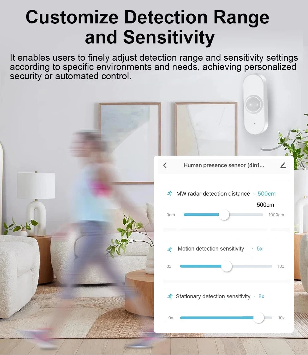 Haozee 24G mm Wave Presence Sensor for Smart Home Security