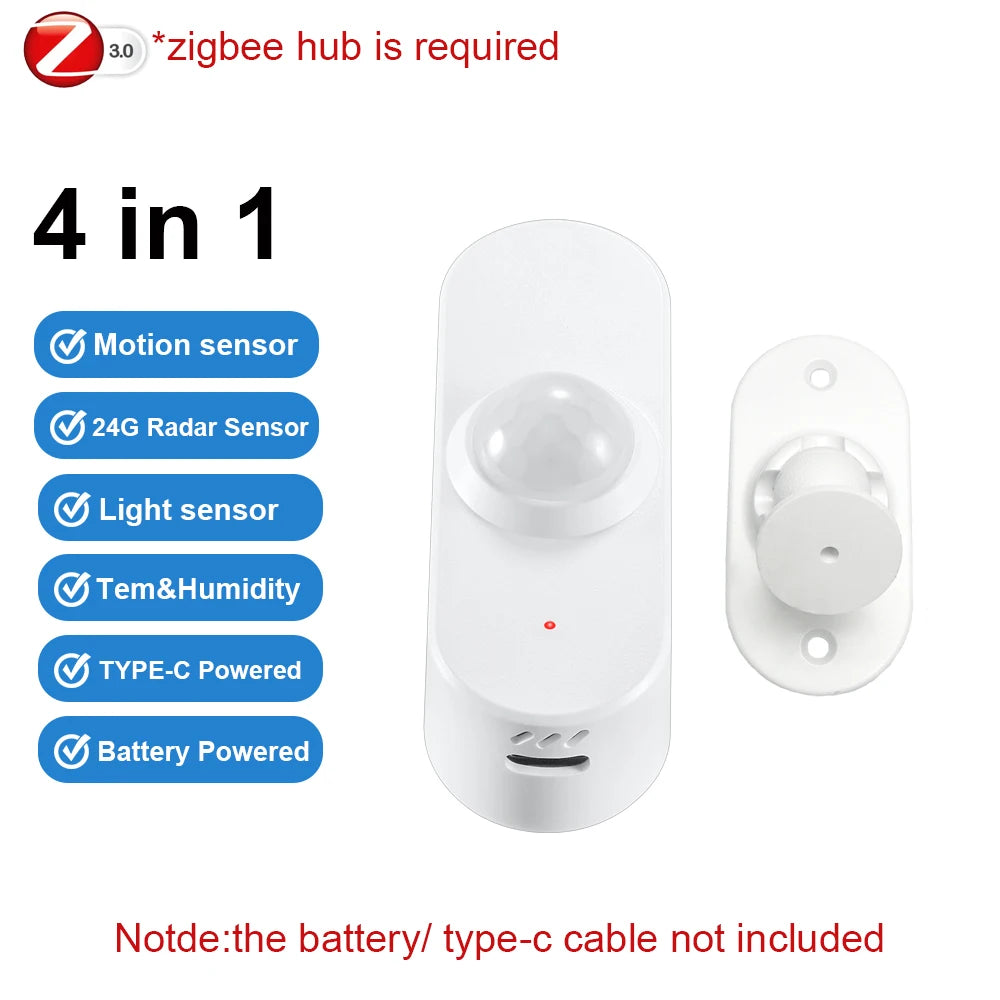Haozee 24G mm Wave Presence Sensor for Smart Home Security