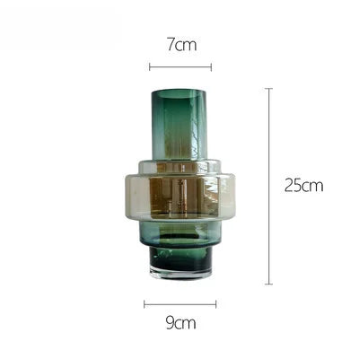 Minimalist Gradient Glass Vases - Elegant Home Decor