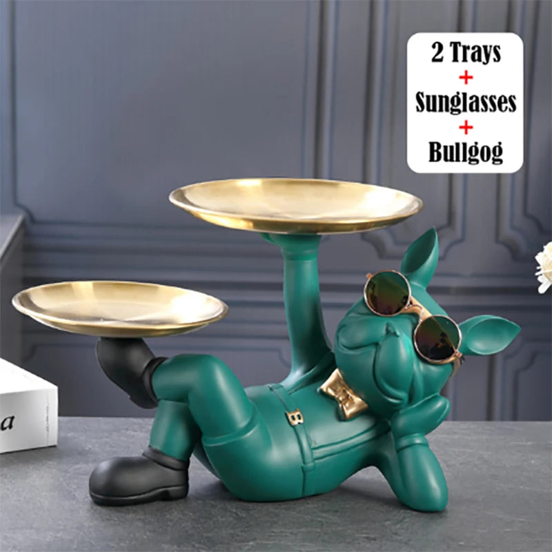 Elegant Bulldog Statue | Modern Home Decor | Statement Piece