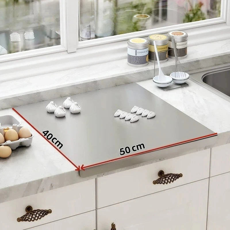 Food Grade Stainless Steel Chopping Board 304 - Non-Slip Kitchen Cutting Board