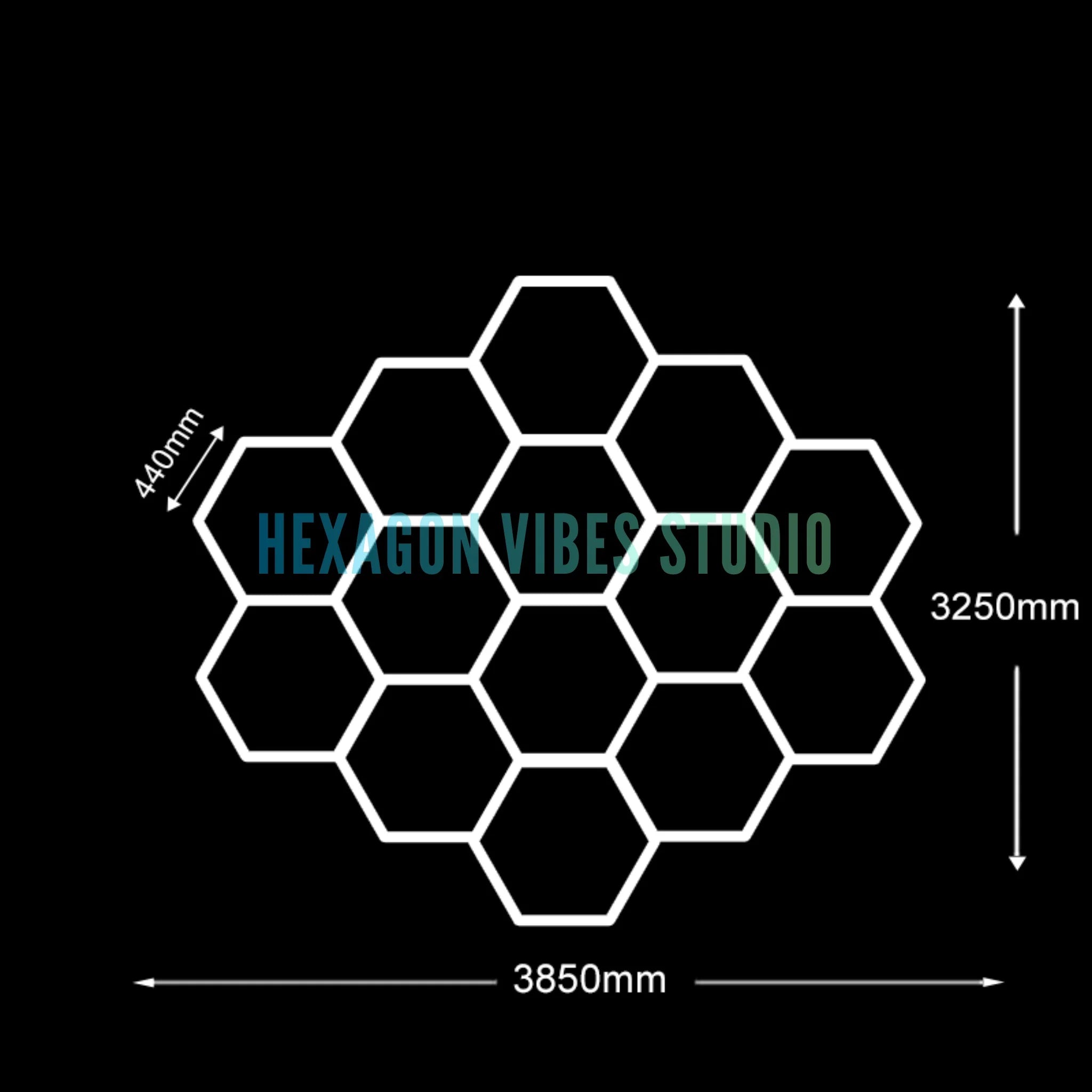 Sześciokątne lampy led do garażu 50000h 6500k ultra jasne