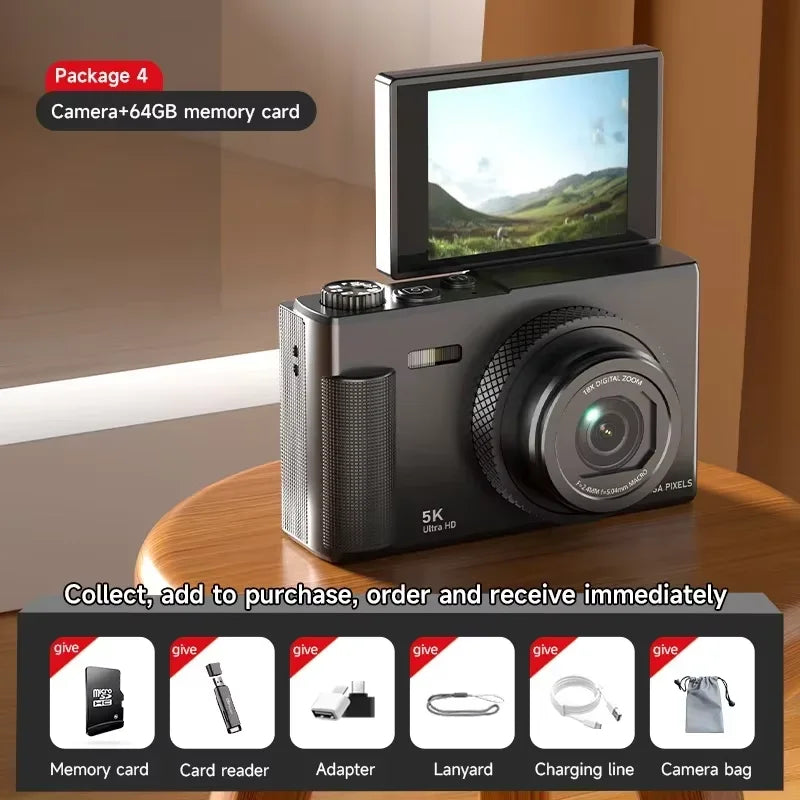 Kamera vlogowa oneplus 5k – 75mp, obrotowy ekran, 18x zoom