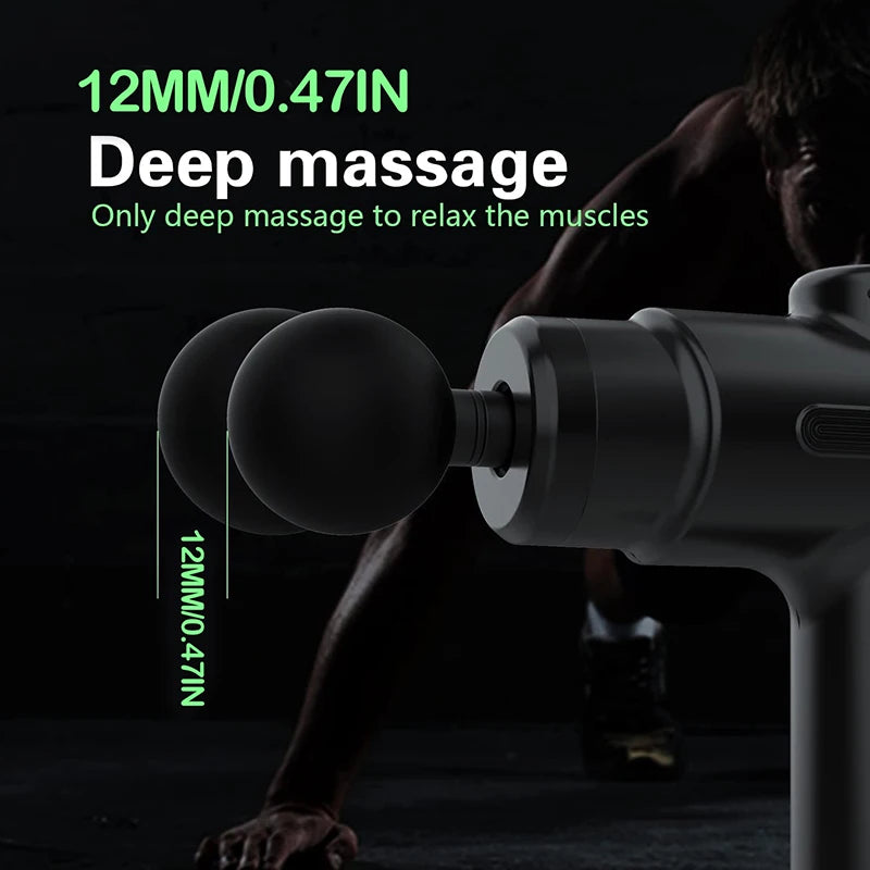Electric Deep Tissue Massage Gun - 8 Heads, Portable Muscle Recovery Device