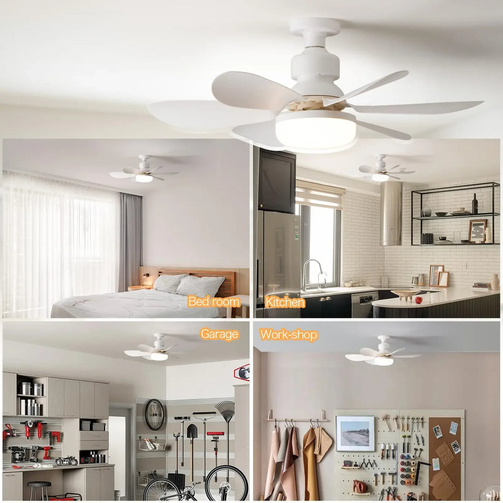 Wentylator sufitowy led vabena 40w e27 ze zdalnym ściemnianiem