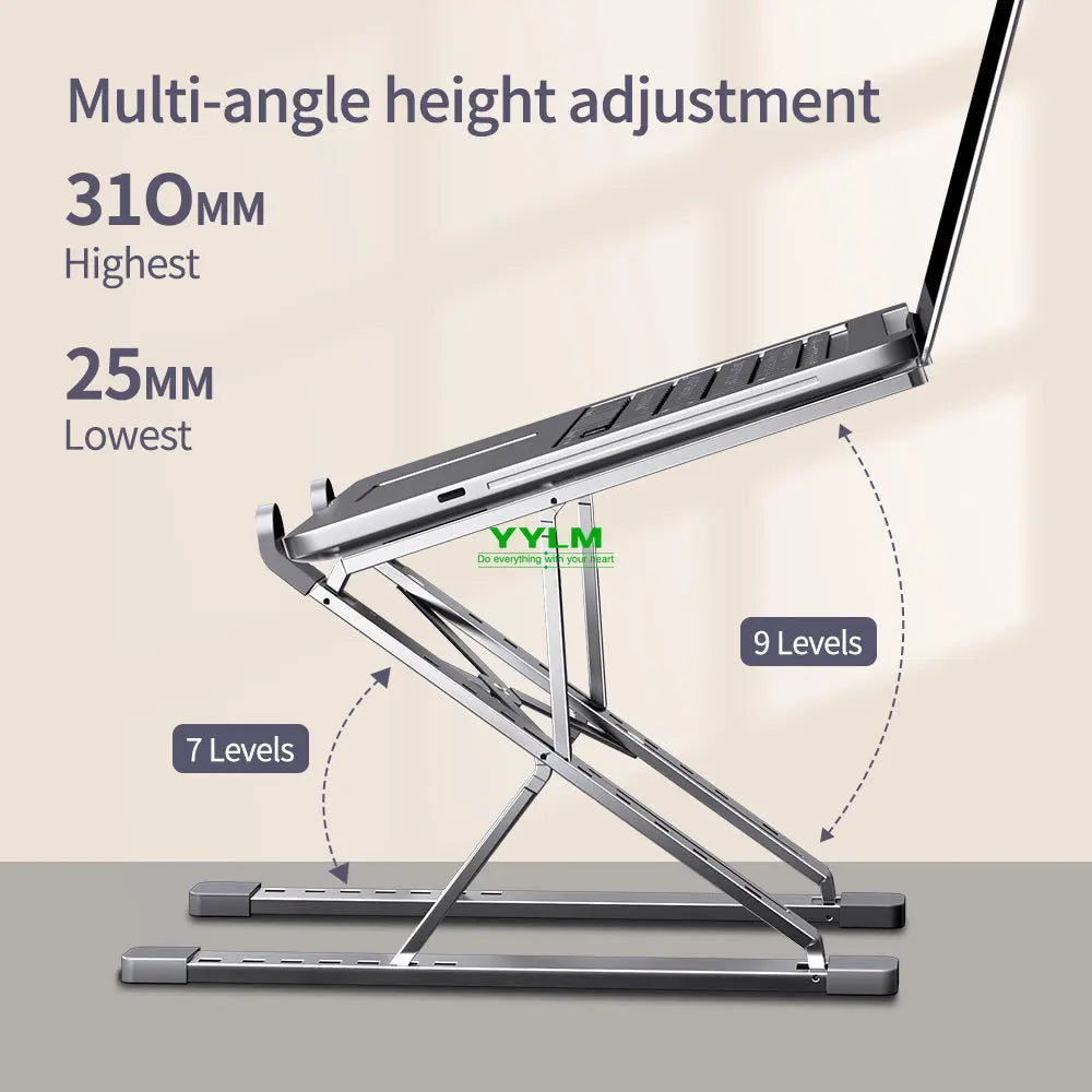 Yylmone yylm n8 aluminiowy stojak na laptopa – ergonomiczny, przenośny, regulowany
