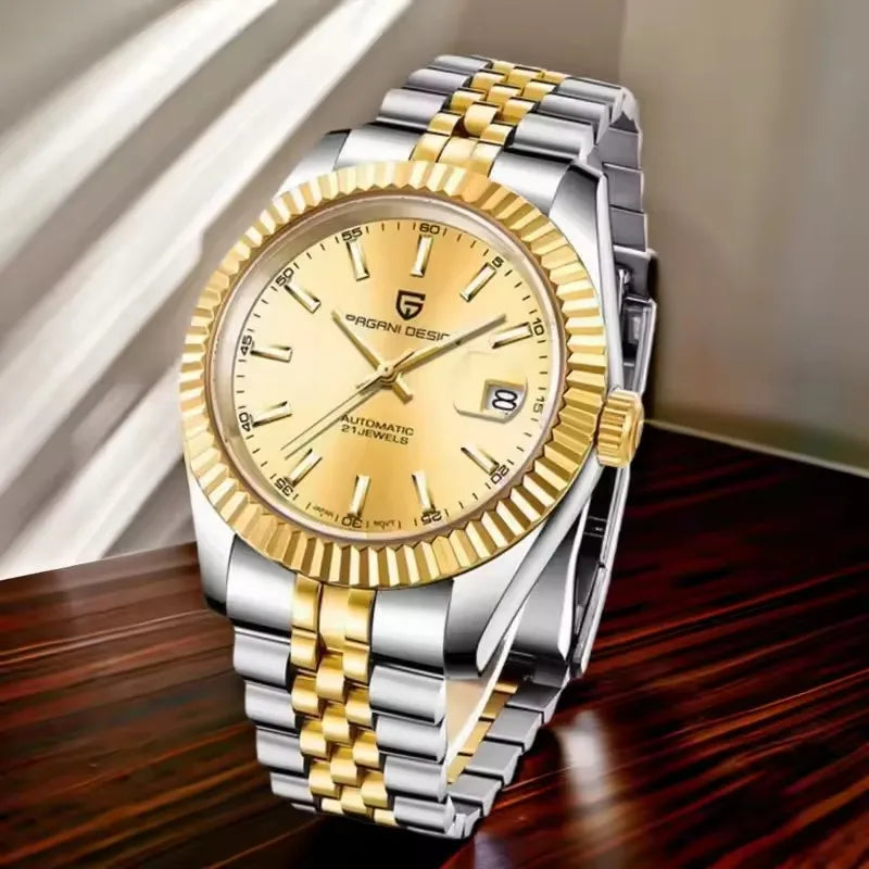 Pagani design 2026 datejust luksusowy męski zegarek mechaniczny pd-1645