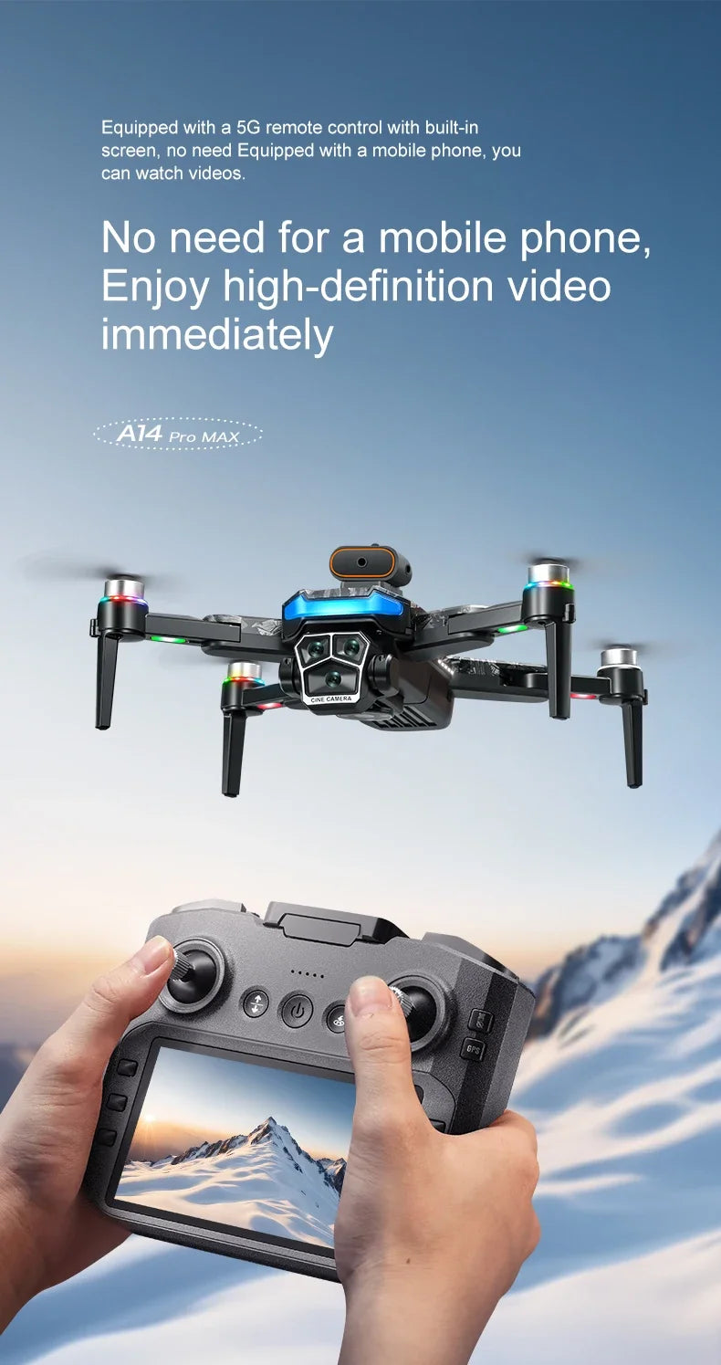 Lenovo A14Pro Max 4K GPS Drone | Dual Pro Camera | Advanced Aerial Photography