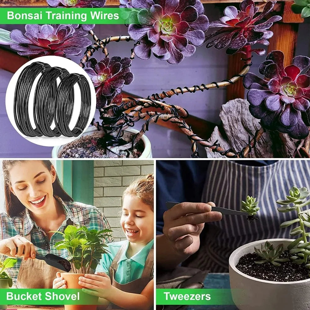 Zestaw narzędzi do bonsai vabena – 24 elementy dla początkujących
