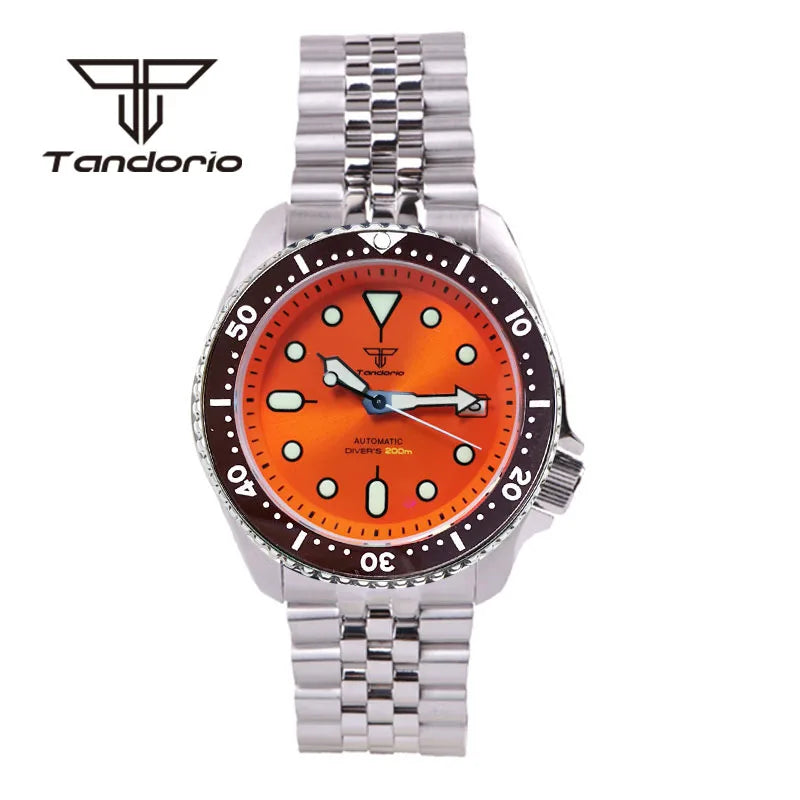 Zegarek automatyczny tandorio skx007 nh35 do nurkowania | solidny i stylowy