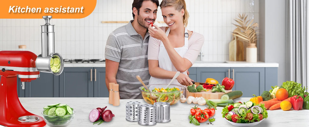 Nakładka krajalnica tarka do miksera kitchenaid – stal nierdzewna