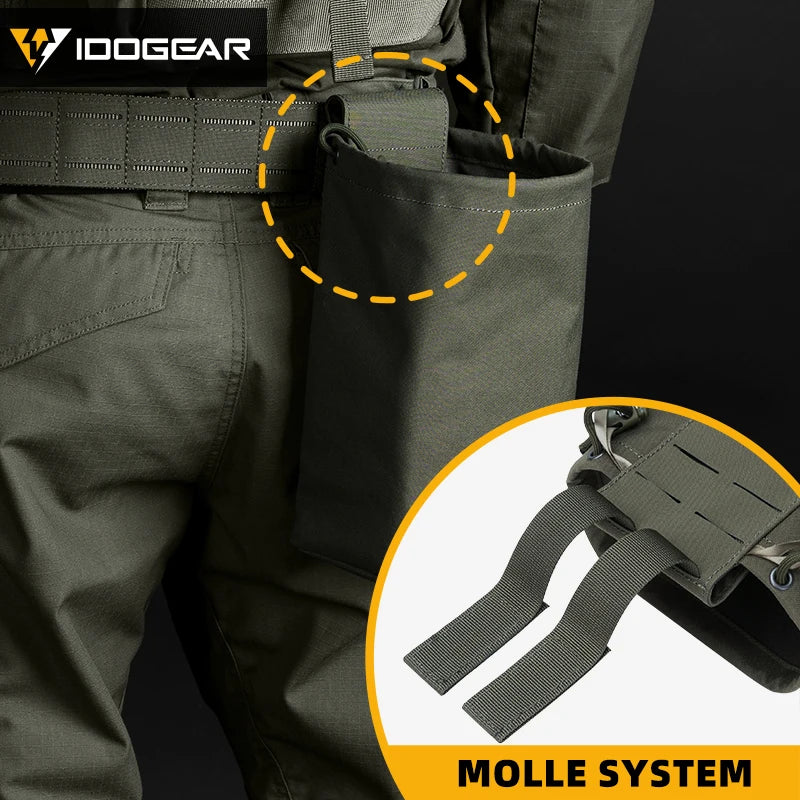Idogear taktyczna składana torba zrzutowa molle - wytrzymała mini saszetka