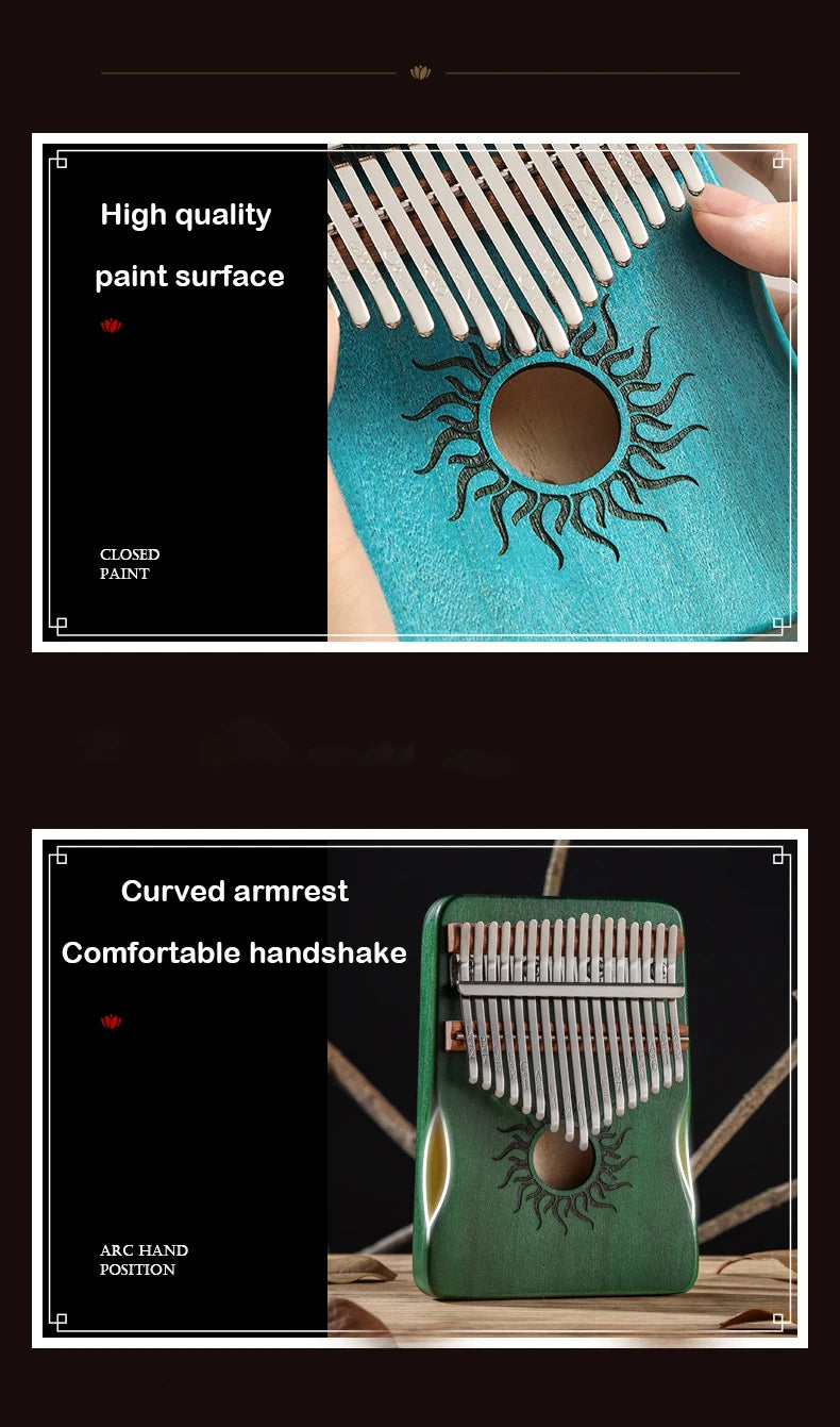 Hluru 17 21 klawiszy kalimba pianino palcowe – instrument muzyczny dla początkujących