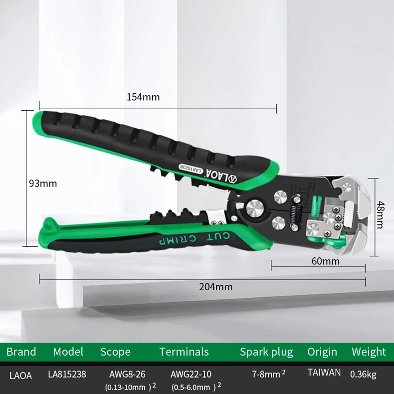 LAOA Automatic Wire Stripper Crimper Pliers - Electrician Tool