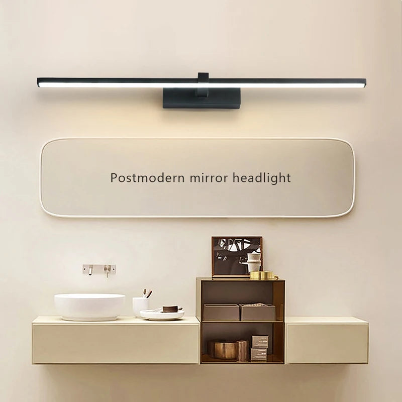 Vabena nowoczesna lampa ścienna led do łazienki, trzy kolory, aluminiowa