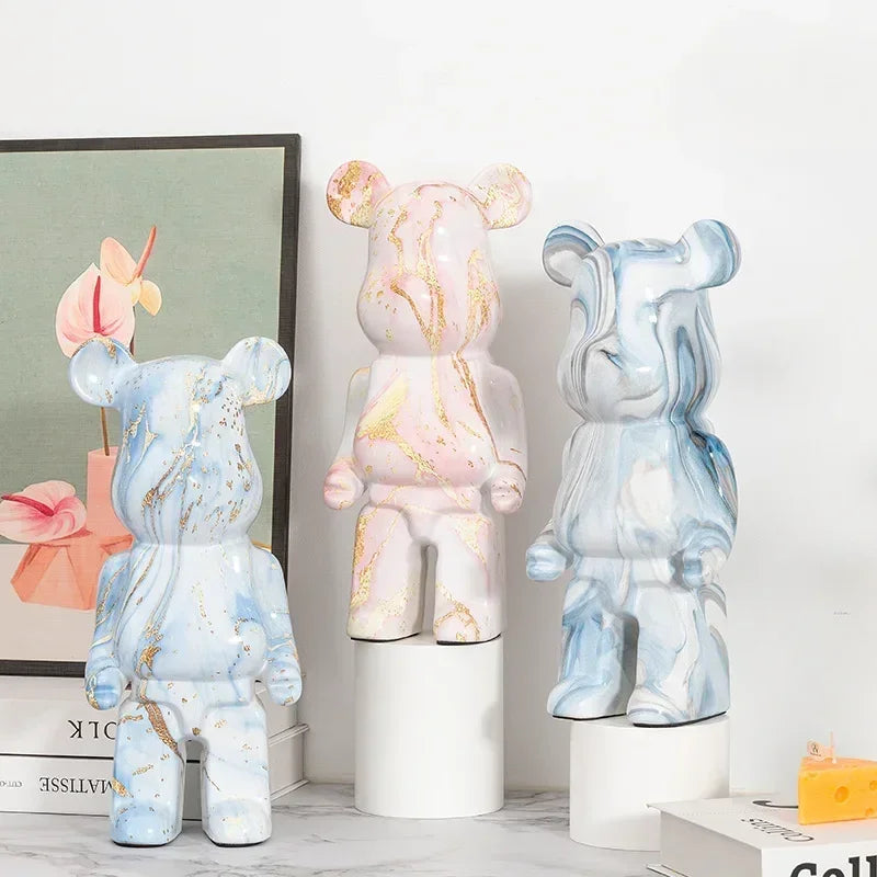 Nordic Bear Statue - Luxury Resin Figurine for Home Decor