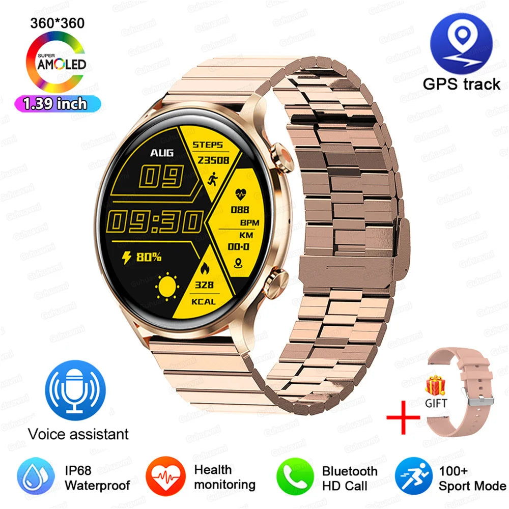 Vabena 2026 smartwatch dla kobiet i mężczyzn | amoled, gps, ip68