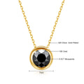 18k Gold Pink Moissanite & Diamond Pendant Necklace