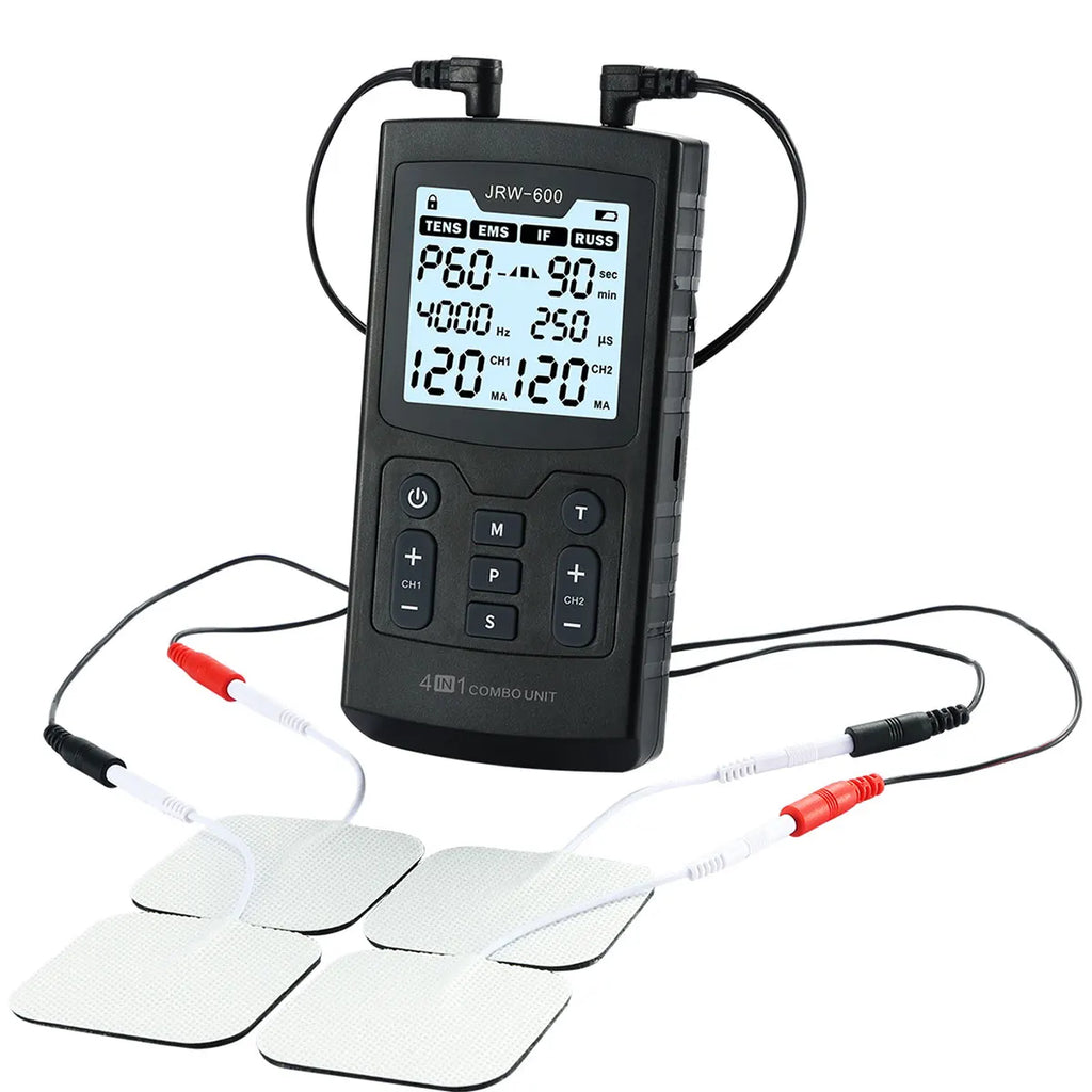 4-in-1 4000Hz Muscle Stimulator | EMS TENS IFC RUSS | 60 Modes Pain Relief Therapy